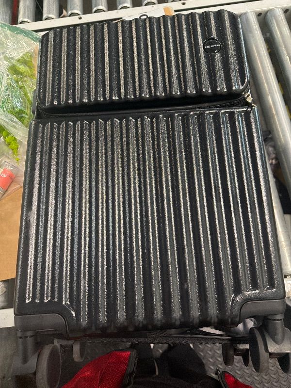 View 3 of [Locks broken, still works as a normal suitcase] HEJIHUI 20 Inch Carry On Luggage Spinner Suitcase