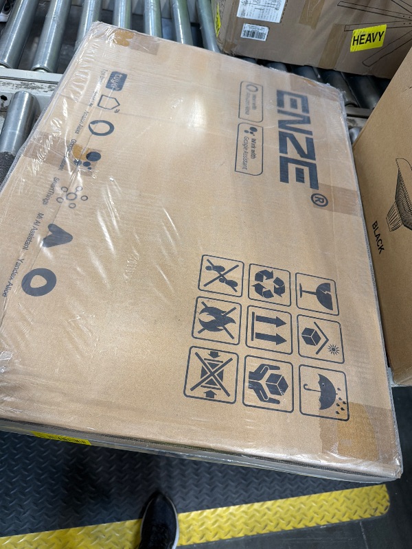 Photo 1 of ** FACTORY SEALED**ENZE Smart Rotating Heated Towel Rack - 5-Bar, Wall-Mounted, Gray