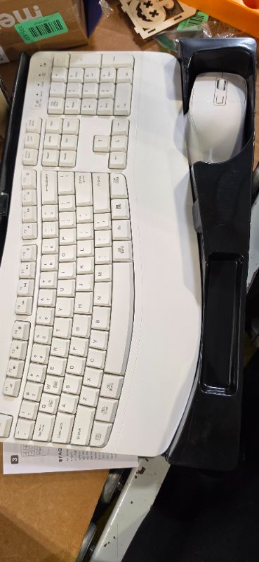 View 3 of **View Clerk Notes**ULSOU Wireless Keyboard and Mouse Combo - White