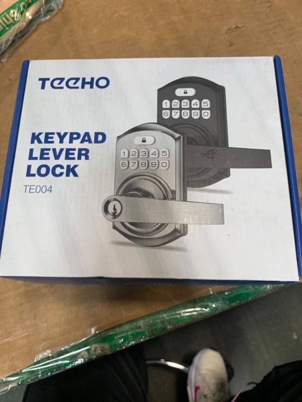 View 2 of [HEAVILY USED] TEEHO Keyless Entry Door Lock, Satin Nickel