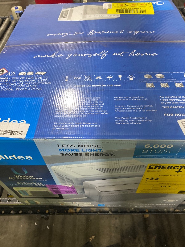 Photo 1 of Midea 6000 BTU U Shaped Window Air Conditioner