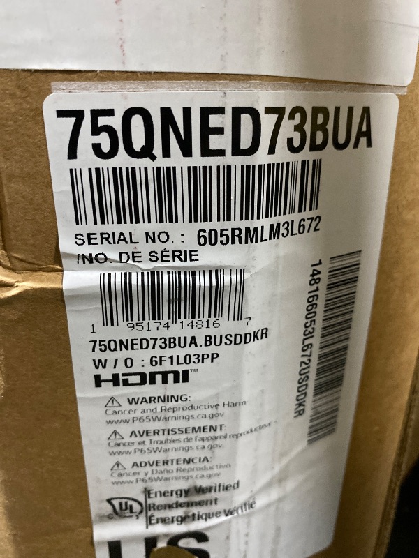 Photo 1 of LG 75-Inch QNED AI 4K Smart TV