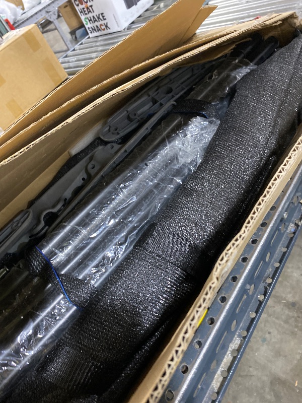 Photo 1 of Windscreen4less Outdoor Privacy Fence Screen, 6'x24', Black