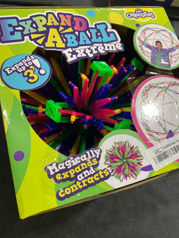 Photo 1 of ORB Curiosities Extreme Expand-A-Ball Fidget Sphere - Rainbow - Triples in Size and Expands to 3 Feet - Huge Expandable Fidget Sphere, Breathing Ball Toy - Breath Exercises, Play for Kids and Adults
