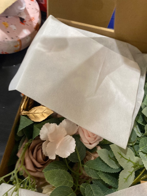 Photo 1 of Ling's moment 2 Pack Dusty Rose Floral Garland Wedding Arch Flowers