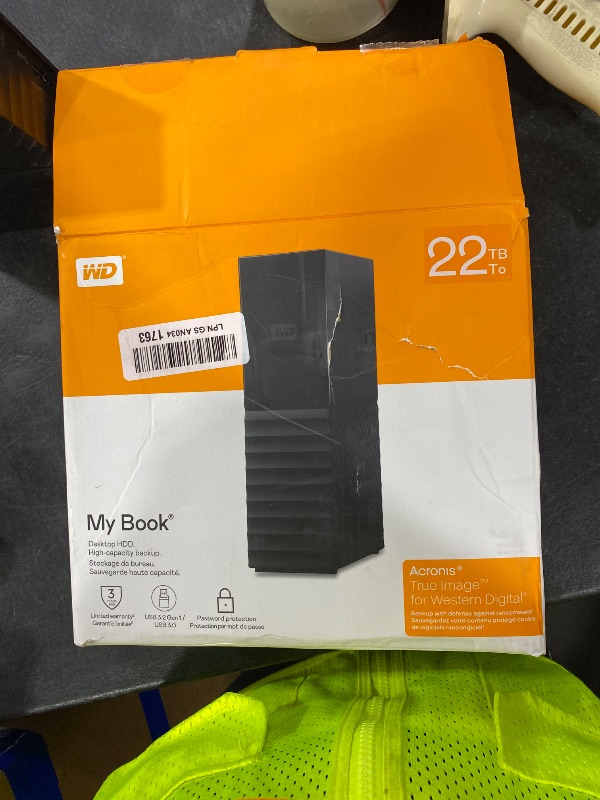 Photo 1 of WD 22TB My Book External Hard Drive