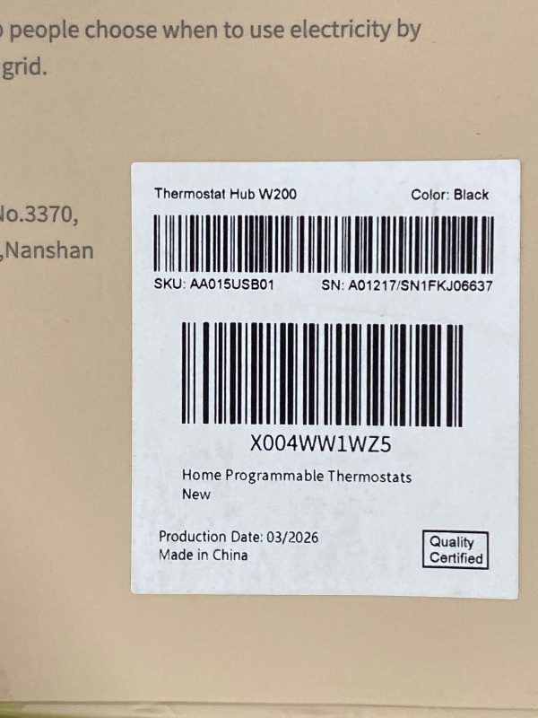 Photo 1 of Aqara Smart Thermostat W200 with Apple Adaptive Temperature