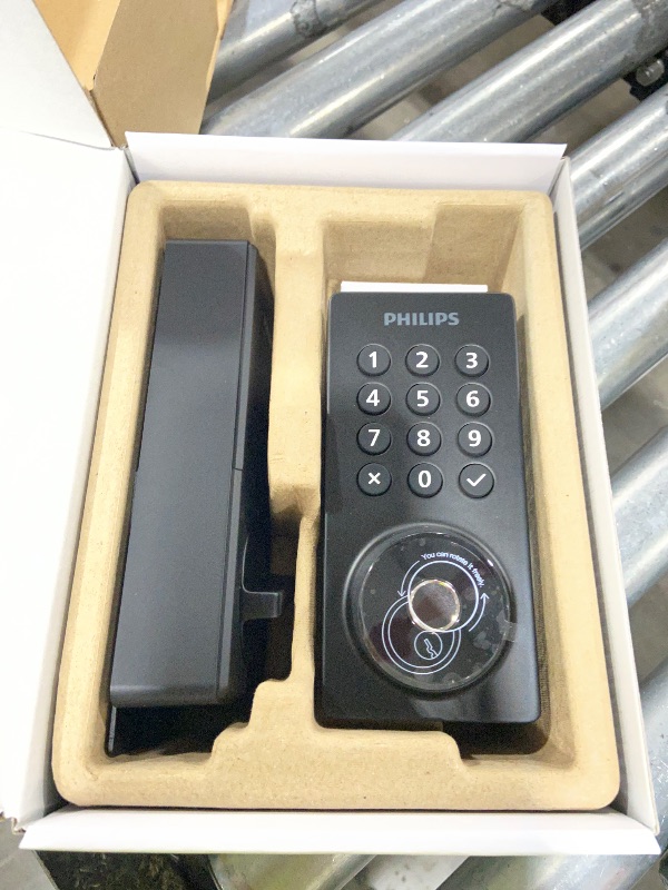 Photo 1 of Philips WiFi Keypad Deadbolt with Handle, Matte Black