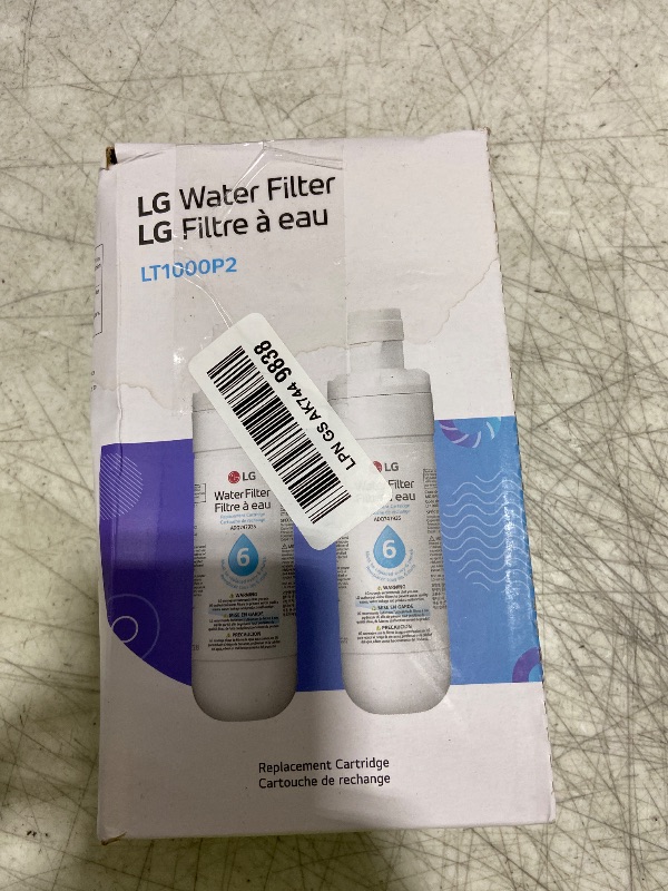 View 2 of LG LT1000P2 Refrigerator Water Filter, 2-Pack, White