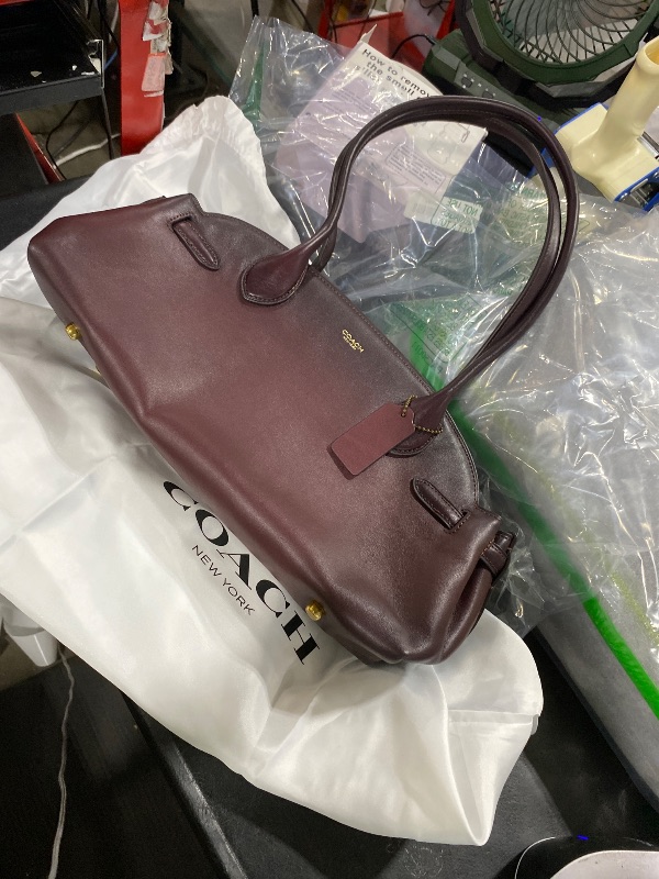 Photo 1 of Coach Natural Grain Leather Empire Carryall 34
