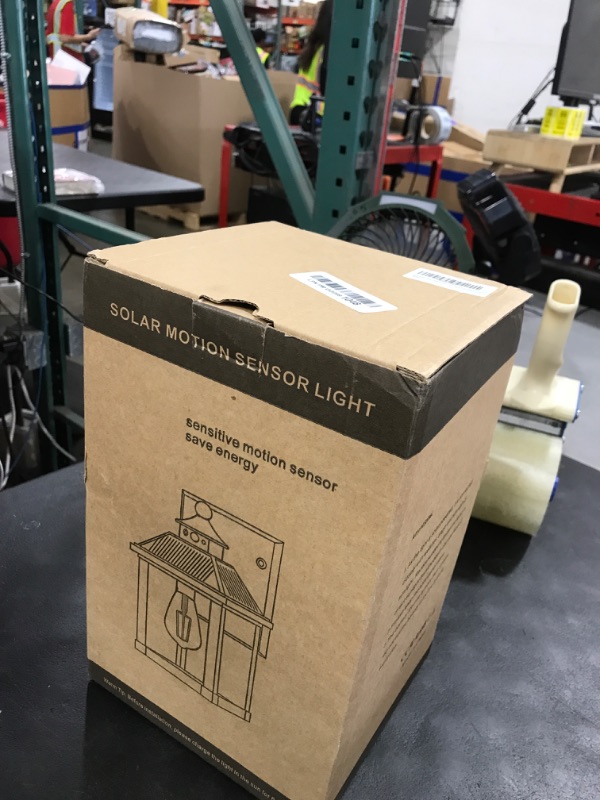 Photo 1 of AEQ Solar Porch Light, Black, Motion Sensor