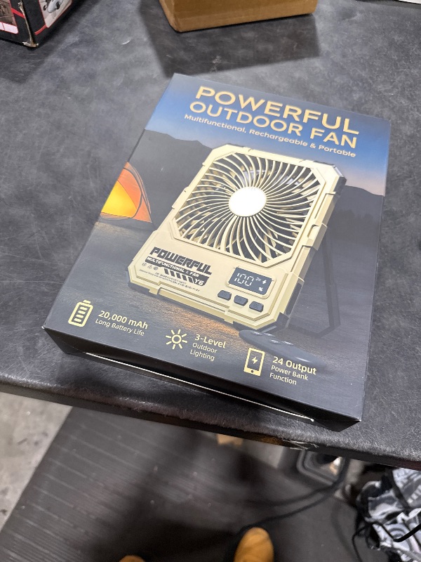 Photo 1 of TYJONX 20000mAh Rechargeable Battery Powered Fan