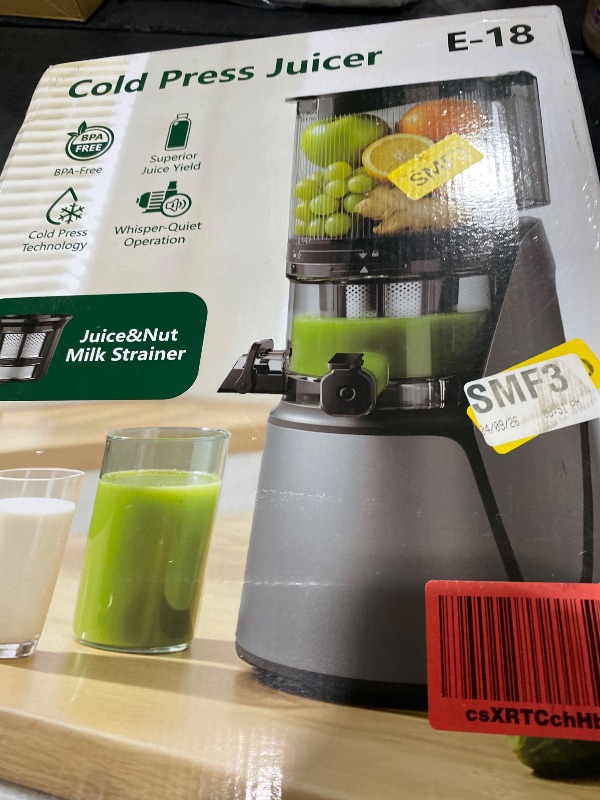 Photo 1 of EanOruus 3-in-1 Cold Press Juicer, Premium Gray