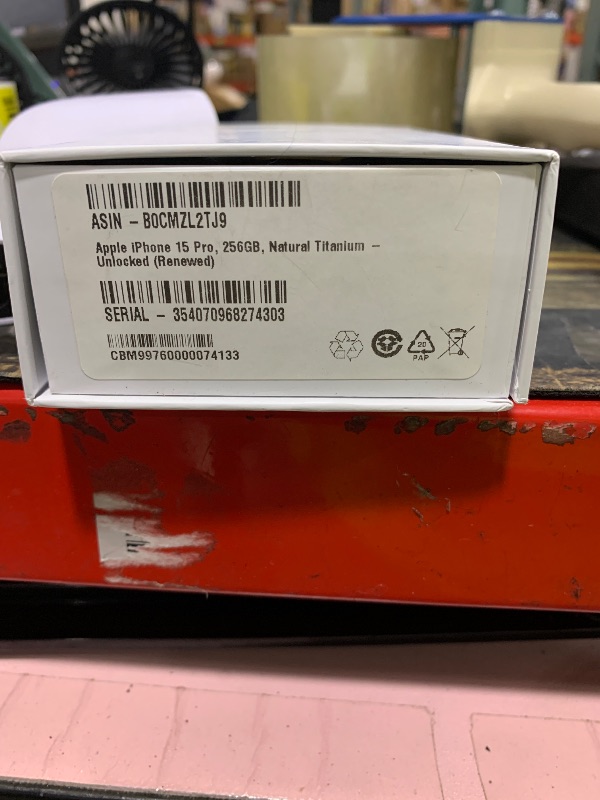 Photo 1 of Apple iPhone 15 Pro, 256GB, Natural Titanium