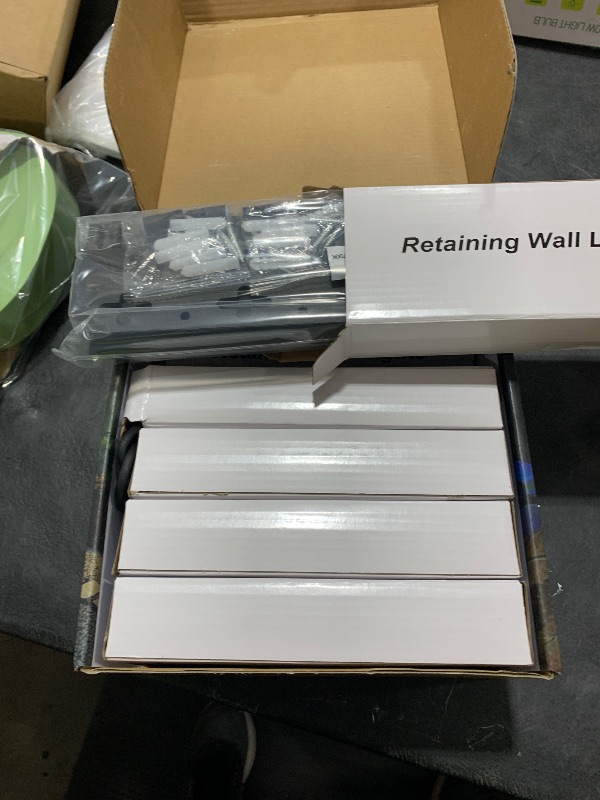 Photo 1 of Raxjov 7 Inch LED Hardscape Retaining Wall Lights, 2700K Warm White, 12 Pack