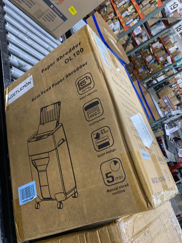 Photo 1 of QUIETLEMON 100-Sheet Auto Feed Shredder
