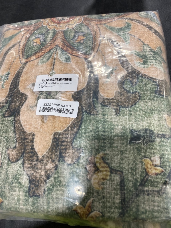 Photo 1 of RELEANY Washable Area Rug, 4'x5', Brick/Brown/Green