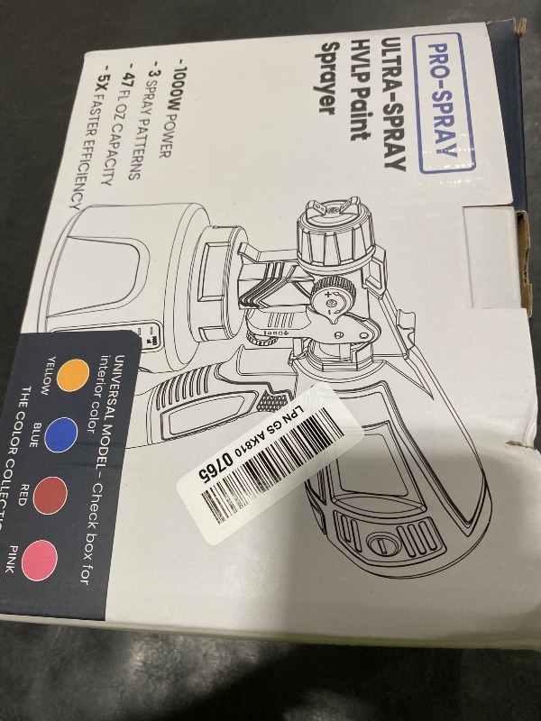 Photo 1 of LUDERIGNITE Paint Sprayer, 1000W, 1400ML, 6 Nozzles