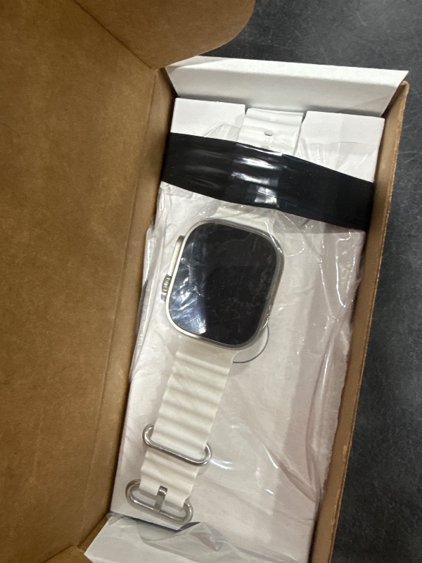 Photo 1 of Apple Watch Ultra 2 [GPS + Cellular 49mm] Smartwatch with Rugged Titanium Case & White Ocean Band. Fitness Tracker, Precision GPS, Action Button, Extra-Long Battery Life, Bright Retina Display