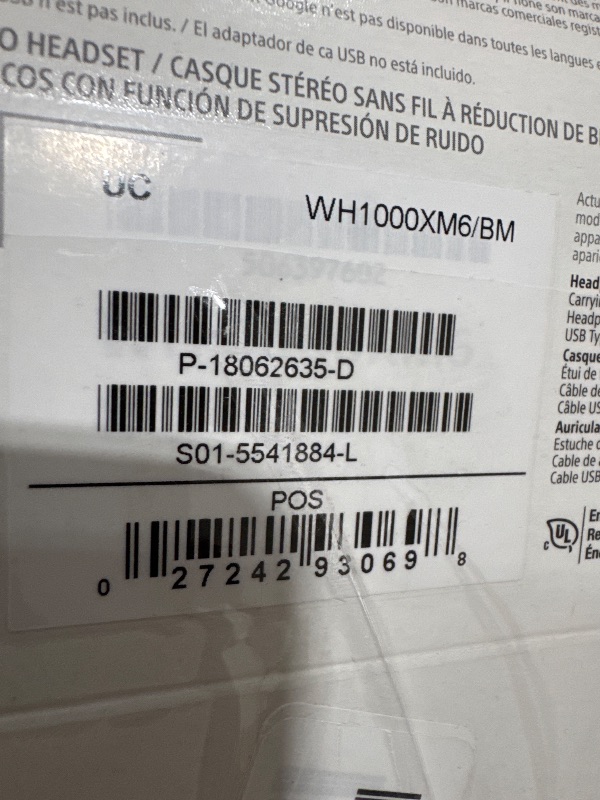 Photo 1 of Sony WH-1000XM6 Wireless Over-Ear Headphones
