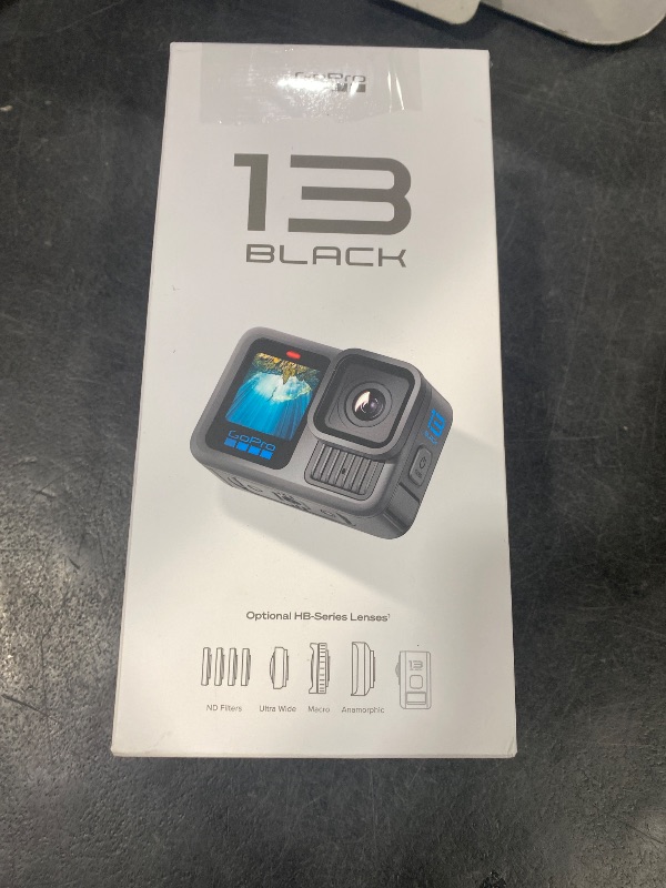 Photo 1 of GoPro HERO13 Black - Waterproof Action Camera with 5.3K60 Video, 27MP Photo + Compatability with HB-Series Lenses