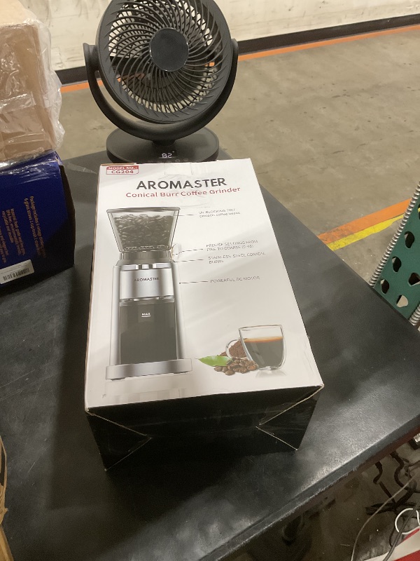 Photo 1 of Aromaster Conical Coffee Grinder, 48 Settings, Silver