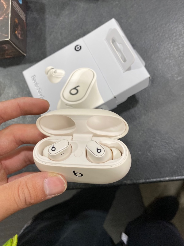 Photo 1 of Beats Studio Buds + | True Wireless Noise Cancelling Earbuds, Enhanced Apple & Android Compatibility, Built-in Microphone, Sweat Resistant Bluetooth Headphones, Spatial Audio - Ivory
