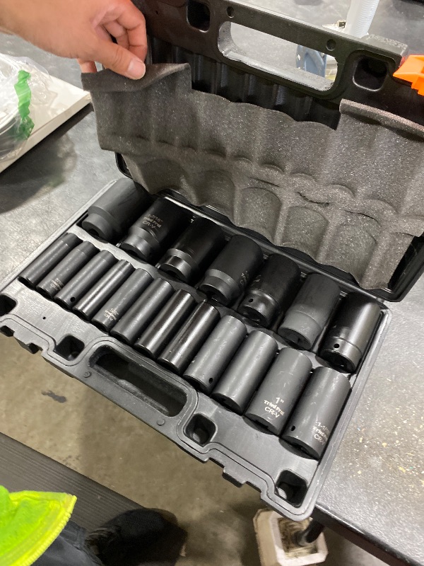 Photo 1 of Trivd Frol Metric Impact Socket Set 1/2" Drive - 26 Piece Deep Socket Set