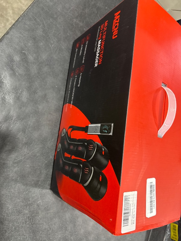 Photo 1 of MZCNU Leg Compression Massager - Black, Heated Knee