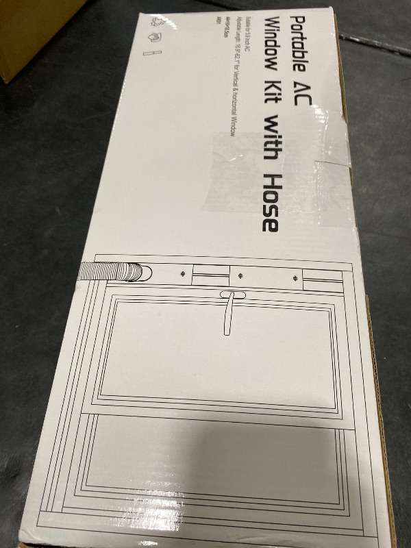 Photo 1 of Portable AC Window Vent Kit with 5.9" Portable Air Conditioner Exhaust Hose