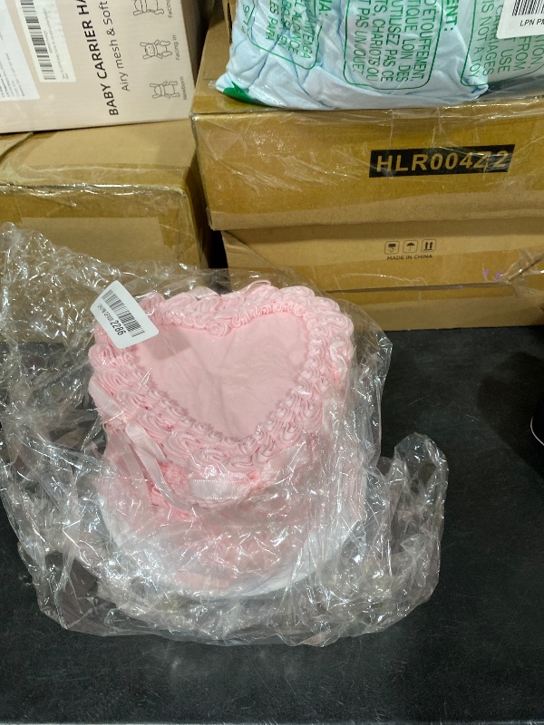 Photo 1 of Remerry Pink Heart Fake Cake - 6 Inch