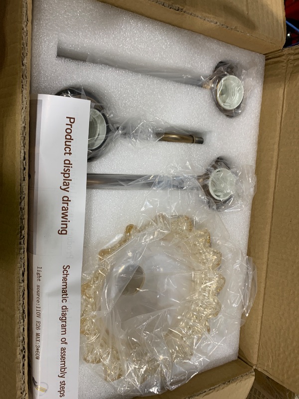 Photo 1 of XIEDUN Brass 3 Light Vanity Light Fixture