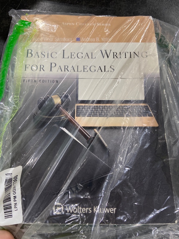 Photo 1 of basic writing for paralegals - paper back 
