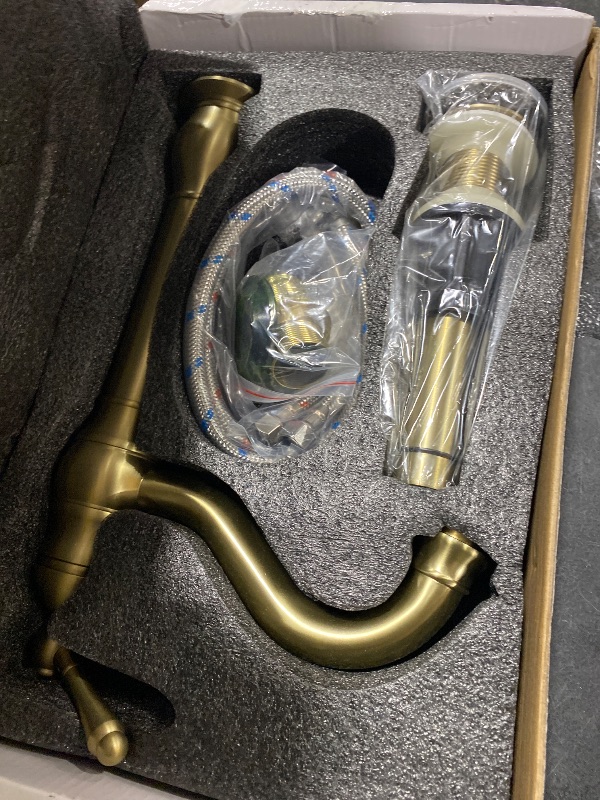 Photo 1 of GGStudy Brushed Gold Vessel Sink Faucet