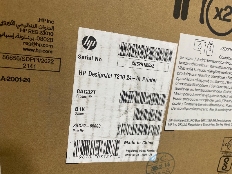 Photo 1 of HP DesignJet T210 24-Inch Plotter Printer (8AG32T)