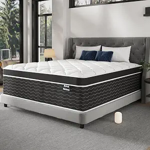 Photo 1 of Ruoysun Luxury King Size Mattress 12 Inch, Hybrid Firm King Mattress in a Box, 7-Zones& Extra Edge Support, Cooling Gel Memory Foam& Pocketed Spring, Motion Isolation, Pressure Relief
