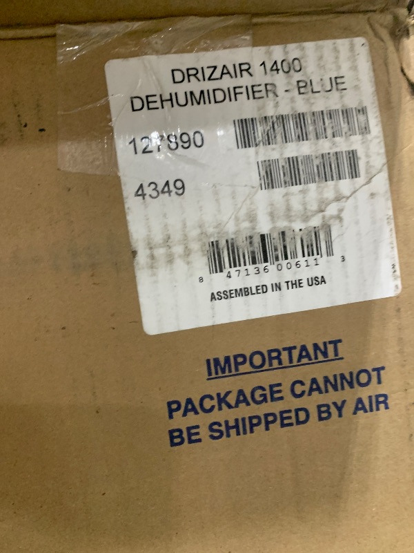 Photo 1 of Dri-Eaz DrizAir 1400 Commercial Dehumidifier with Pump, 129 Pints, Industrial, Portable Dehumidifier for Up to 6400 Cu Ft
