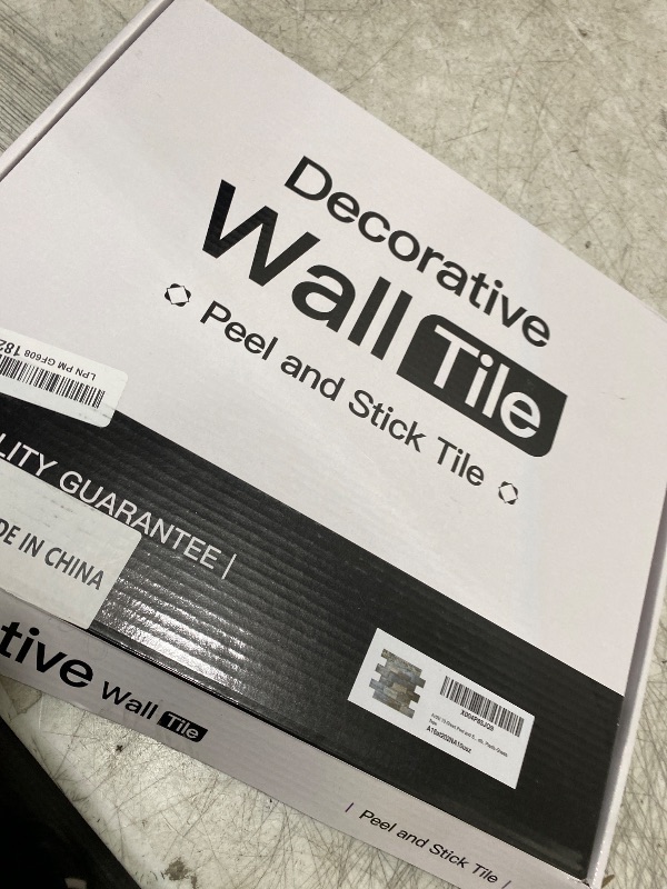 Photo 1 of Art3d PVC Peel and Stick Backsplash Wall Tile, 10-Pack, Spruce Grey Rustic