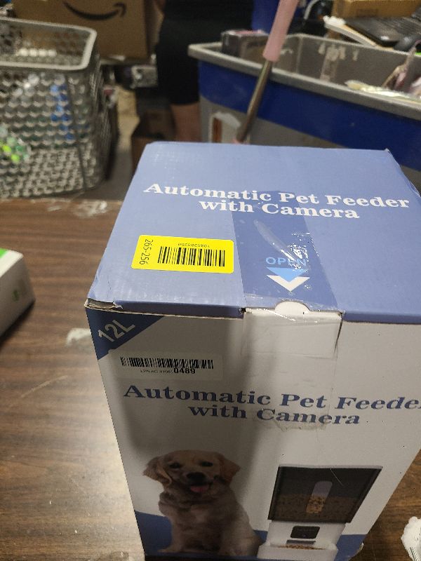 Photo 1 of 12L Large Dog Automatic Feeder with HD Camera: 50 Cups/20-Day Food Capacity