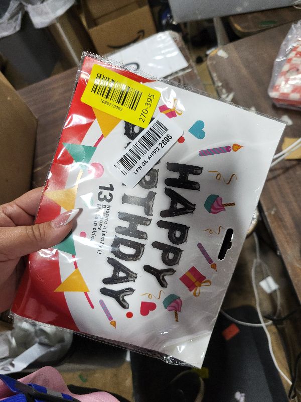 Photo 1 of 2 Balloon - Black Birthday Number Balloons, 40 Inch Decorations Men Women