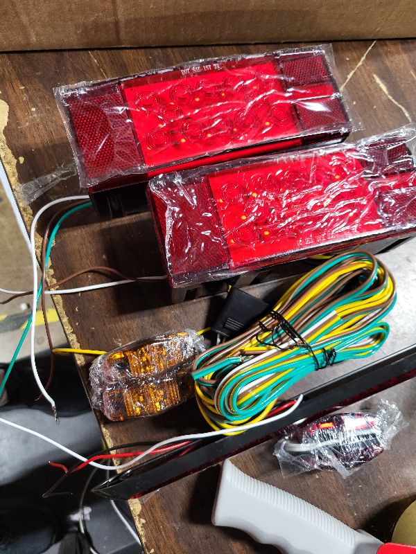Photo 1 of LIMICAR Boat Trailer Lights with Backup Reverse Lights & 15-LED Light Bar
Includes a 25FT Wiring Harness and 6 LED Marker Lights for Improved Visibility When Reversing and Towing