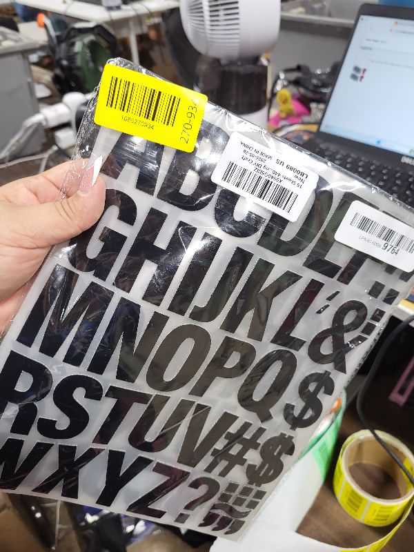 Photo 1 of 10 Sheets 440 Pieces Iron on Letters for Clothing, 2 Inch Heat Transfer Letters, Black Iron on Vinyl Letters with A-Z PU Alphabets Sticker for Fabric, Jersey T-Shirt Printing DIY Craft