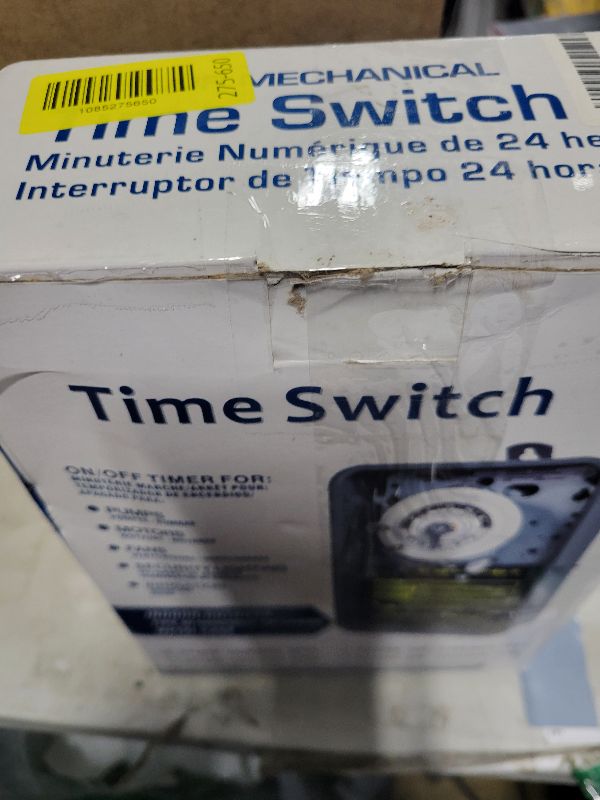 View 3 of 2026 Upgraded T101R 24-Hour Mechanical Timer Switch, Indoor/Outdoor Use