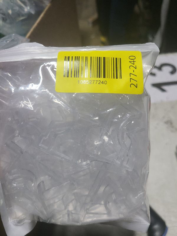 Photo 1 of 12 PCS Hidden Channel Valance Clips, 1-7/8inch Clear Plastic Blinds Clips for Valance with a Groove in The Back