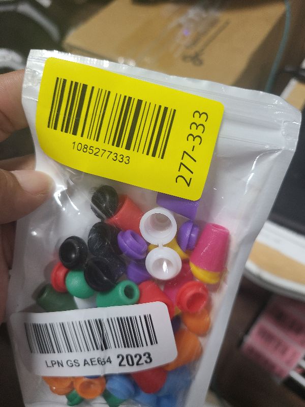 Photo 1 of 25 Pack Cord Ends Bell Stopper with Lid Lock, Plastic Toggle Clip for Shoelace Clothes Trousers Pants Windbreaker Hoodie Drawstrings Rope Paracord Cord Ends Caps Cord Lock Accessories
