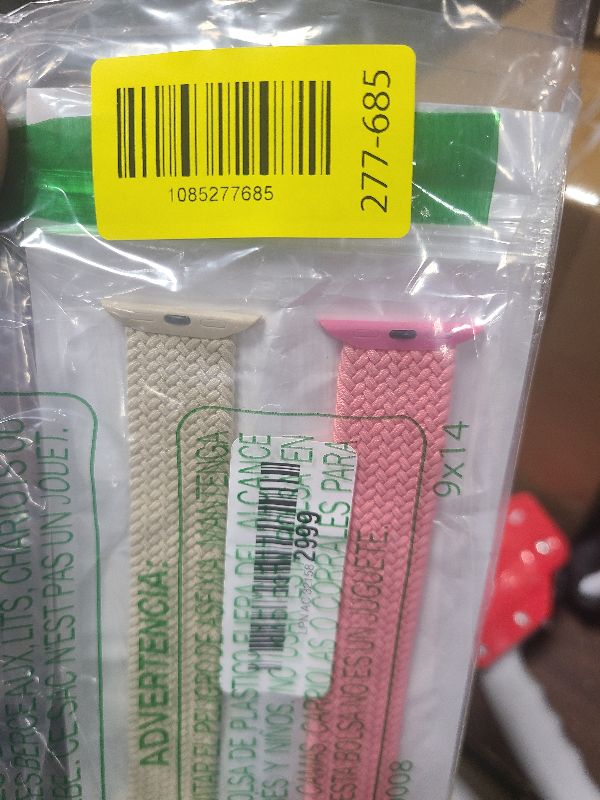 Photo 1 of 2 Pack Braided Solo Loop For Apple Watch Band 40mm 41mm 42mm 44mm 45mm 46mm 38mm 49mm Ultra 3 2 Women men,Stretchy Woven Nylon Elastic Strap Wristbands For iWatch Series 11/10/9/8/7/6/5/4/3/SE 2/SE 3