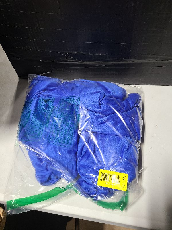 Photo 1 of 10ft x 10ft Wrinkle Free Royal Blue Backdrop Curtains for Party Stage Wedding Ceremony, Polyester Photography Backdrop Drapes Back Drop Cloth for Baby Shower,Rod Pocket Home Sliding Door Decoration
