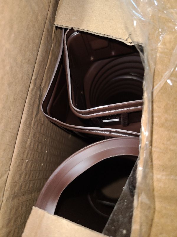 Photo 1 of 2 Pack Flexible Rain Gutter Downspout Extensions,Drain Downspout Extender,Gutter Extension Flexible,Down Spout Drain Extension Pipes,Extendable from 21 to 60 Inches (Brown)