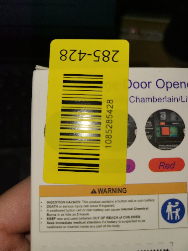 Photo 1 of 2 for Chamberlain Craftsman LiftMaster Garage Door Opener Remote Replacement, Replaces 891LM 893LM 893MAX 370LM 371LM 373LM 971LM 973LM, no Wait Wireless Remote Keyless Entry, Safe Security