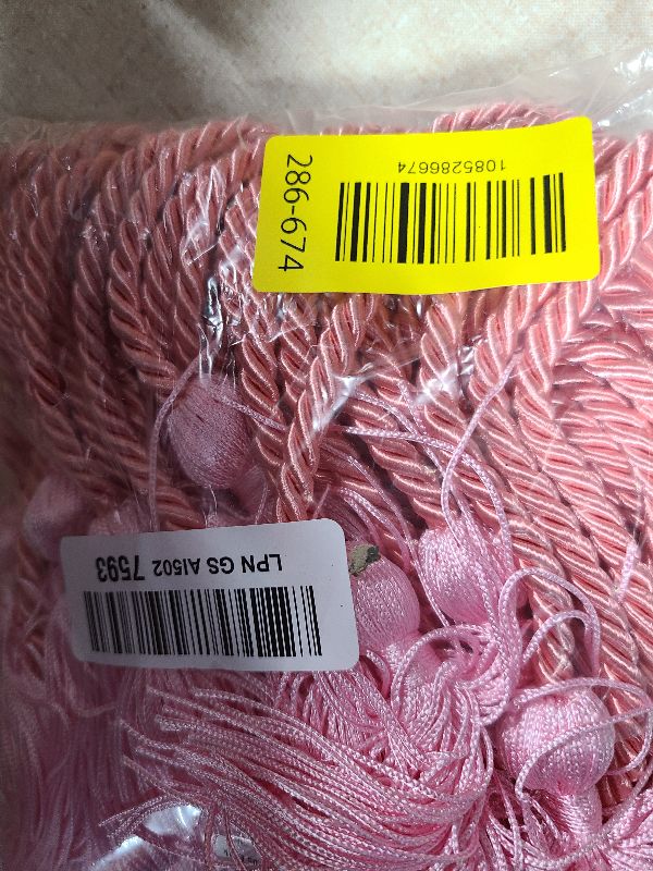 Photo 1 of 10 Pieces Pink Graduation Honor Cords for Graduation 2025,National Honors Society Pink Cords Bulk